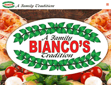 Tablet Screenshot of biancosfoods.com
